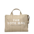 Beige Stoff-Handtasche