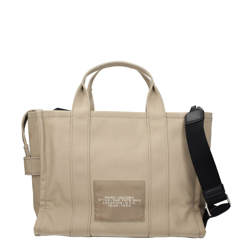 Beige Stoff-Handtasche