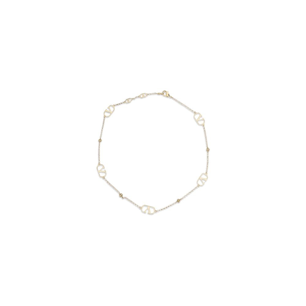 Goldfarbene Halskette aus Metall
