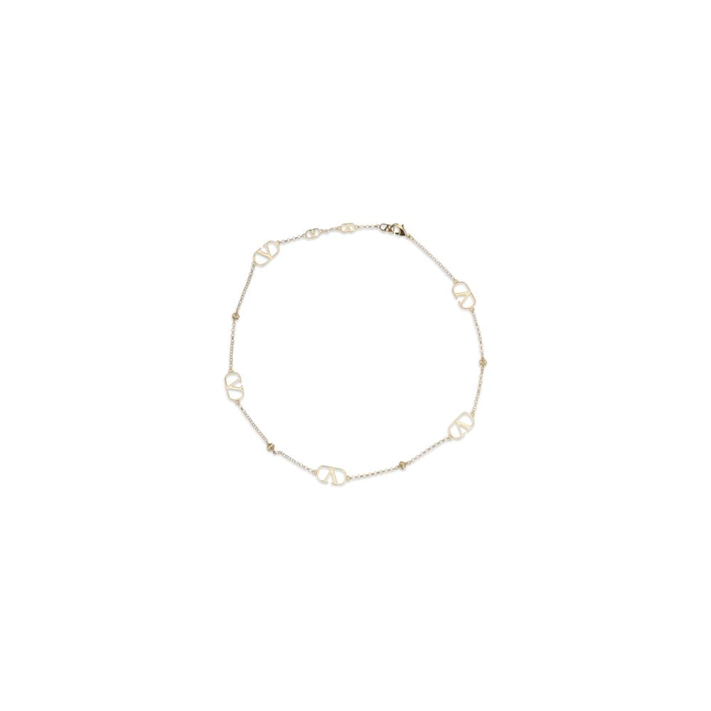 Goldfarbene Halskette aus Metall