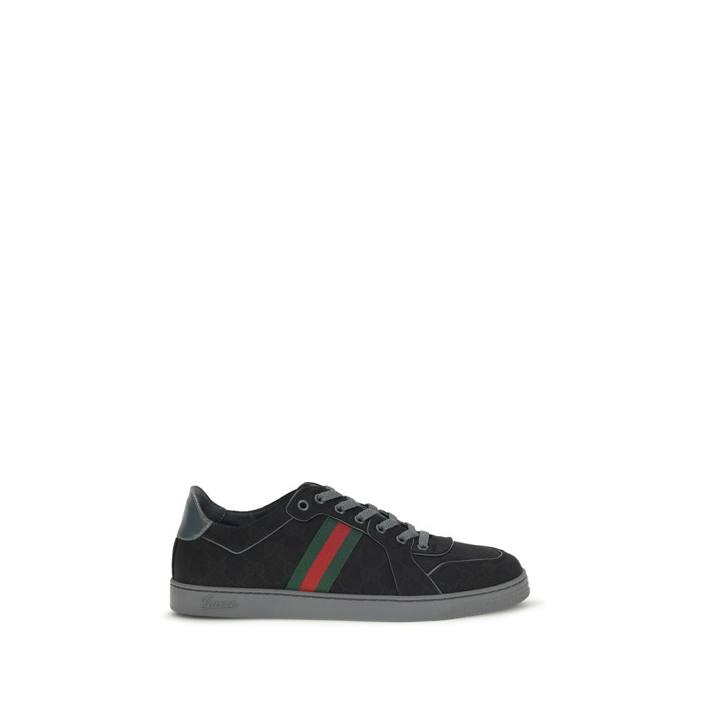 Schwarze Stoff-Sneaker