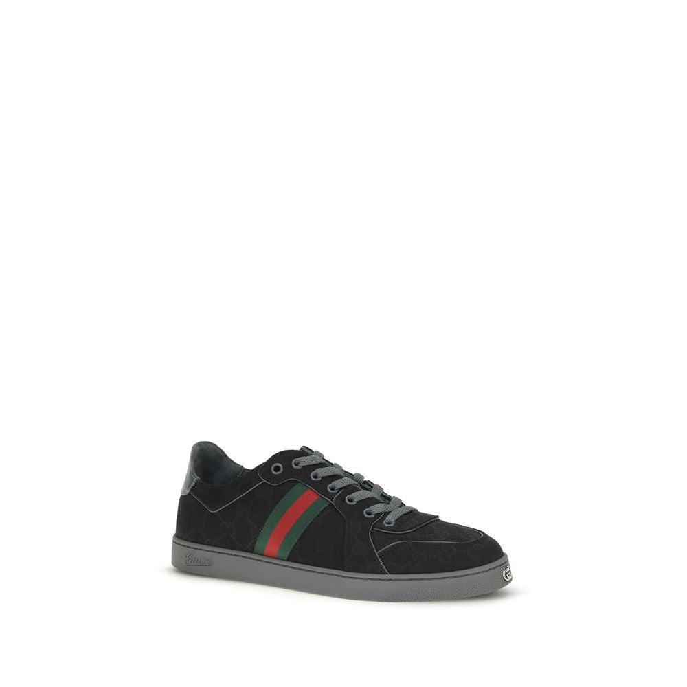 Schwarze Stoff-Sneaker