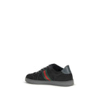 Schwarze Stoff-Sneaker
