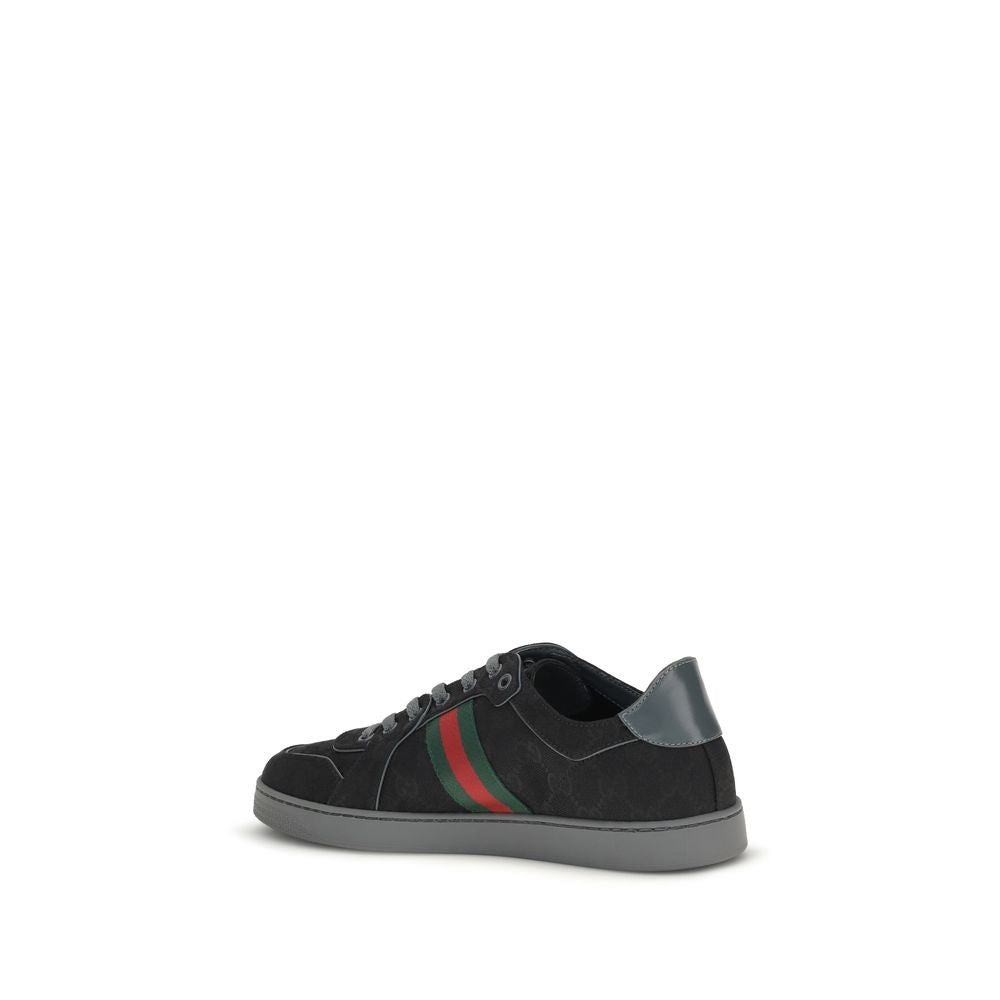 Schwarze Stoff-Sneaker