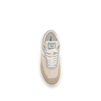 Beige Calf Leather Bos Taurus Athletic Sneakers