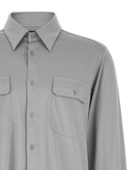Graue Seidenbluse Tom Ford