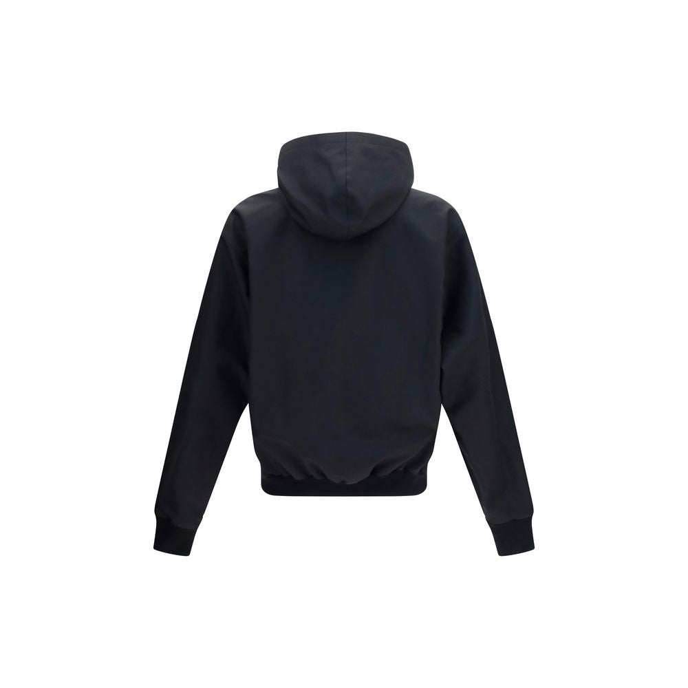 Schwarzer Bomber aus Polyester