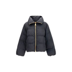 Schwarze Viskose-Jacke in voller Länge