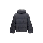 Schwarze Viskose-Jacke in voller Länge
