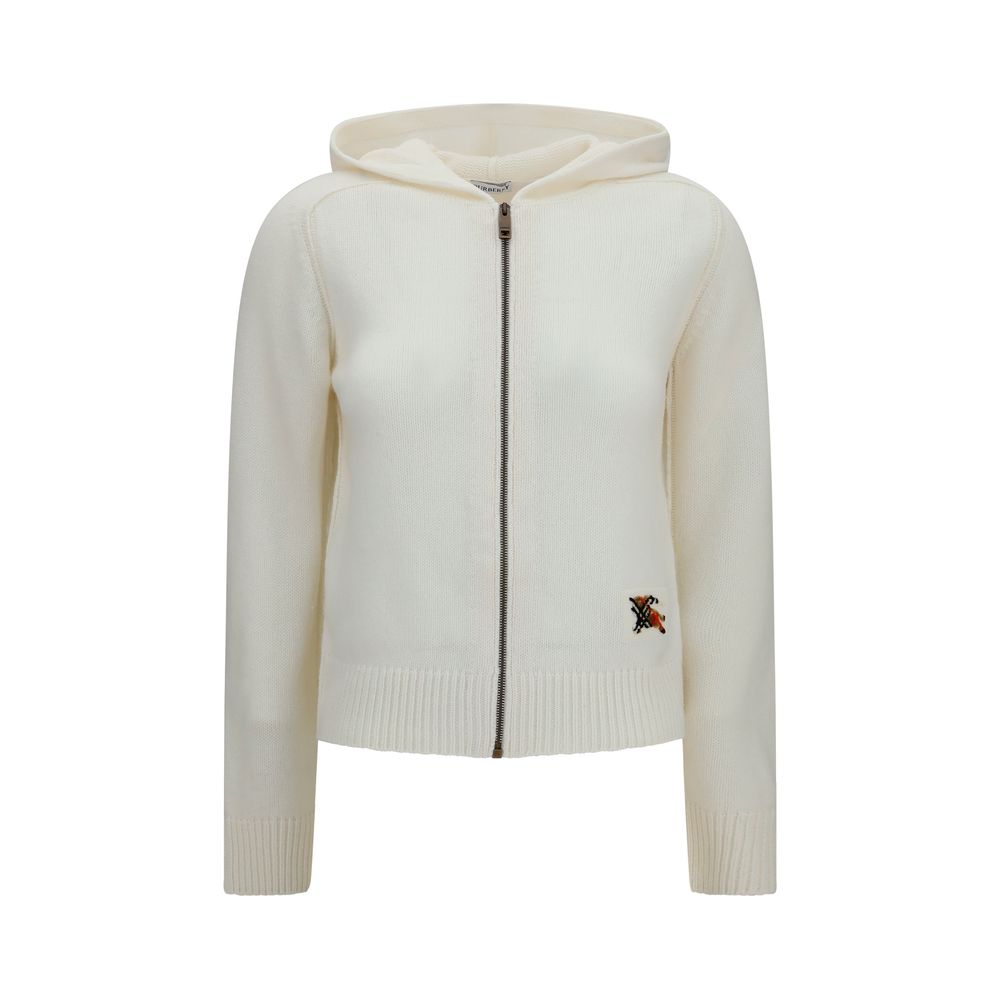 Beige Woll-Kapuzenpullover Aries