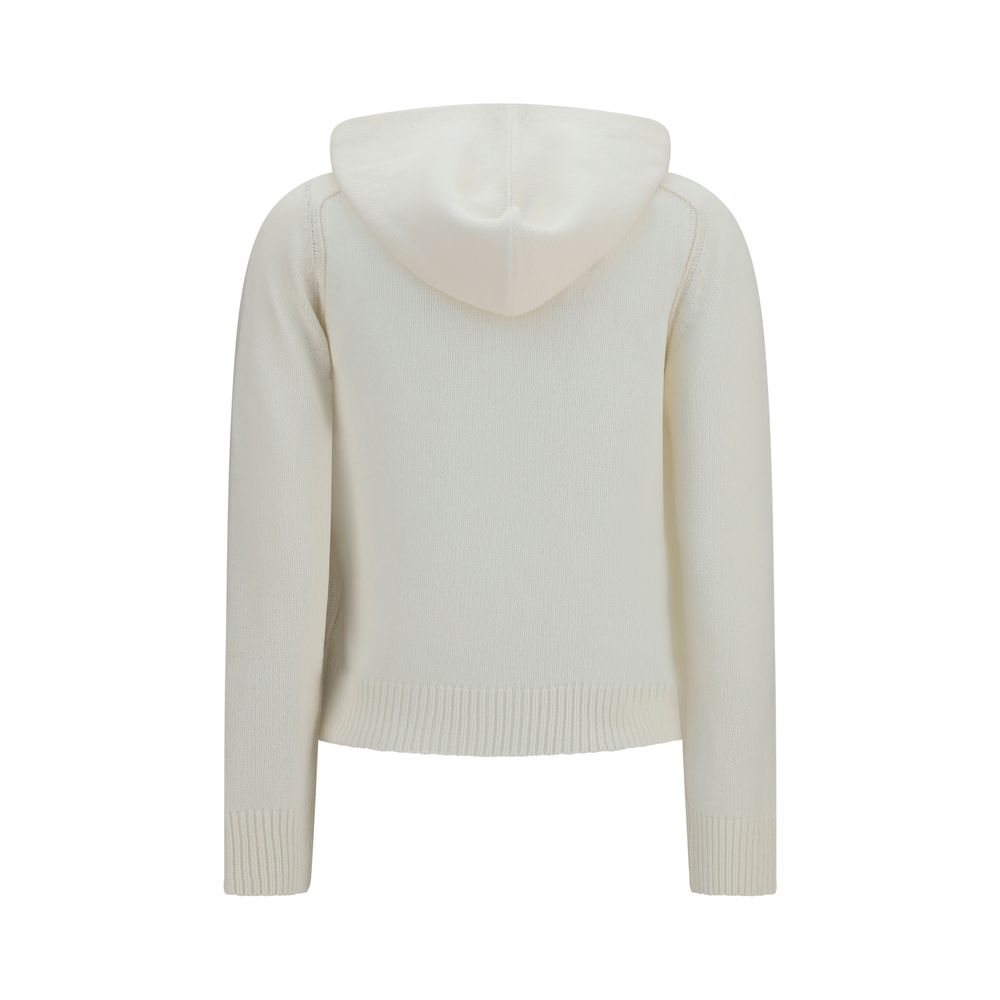 Beige Woll-Kapuzenpullover Aries