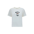 Weißes Baumwoll-T-Shirt