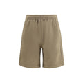 Braune Baumwoll-Bermudashorts