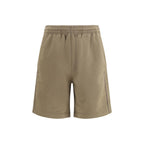 Braune Baumwoll-Bermudashorts