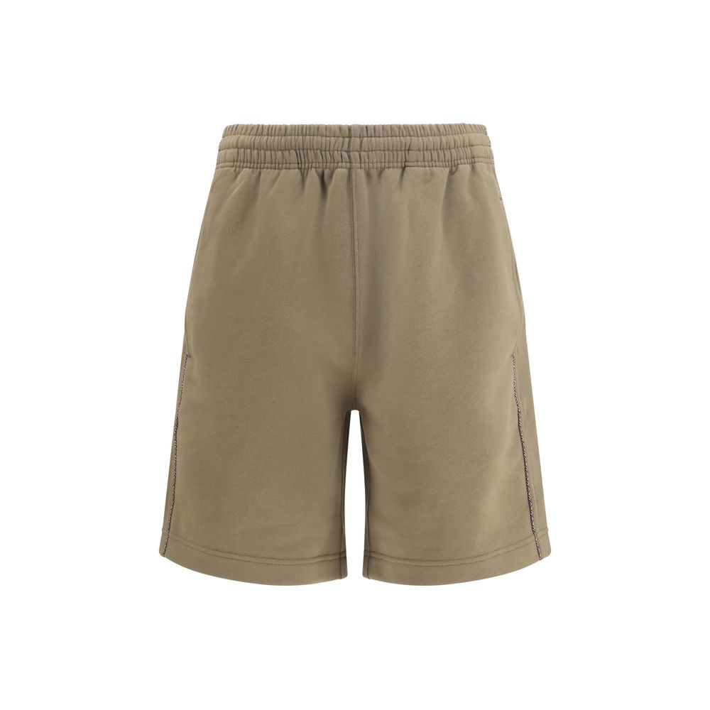 Braune Baumwoll-Bermudashorts