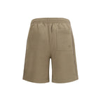 Braune Baumwoll-Bermudashorts