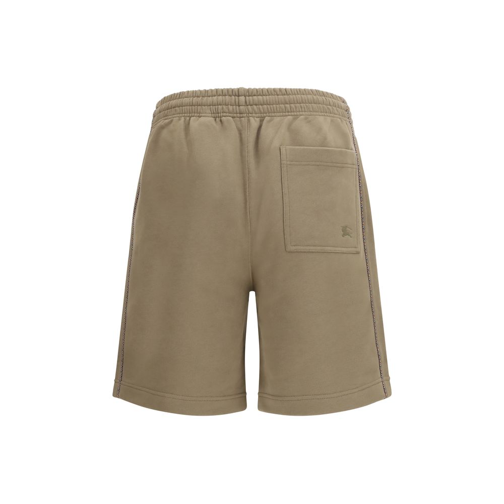 Braune Baumwoll-Bermudashorts