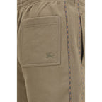Braune Baumwoll-Bermudashorts