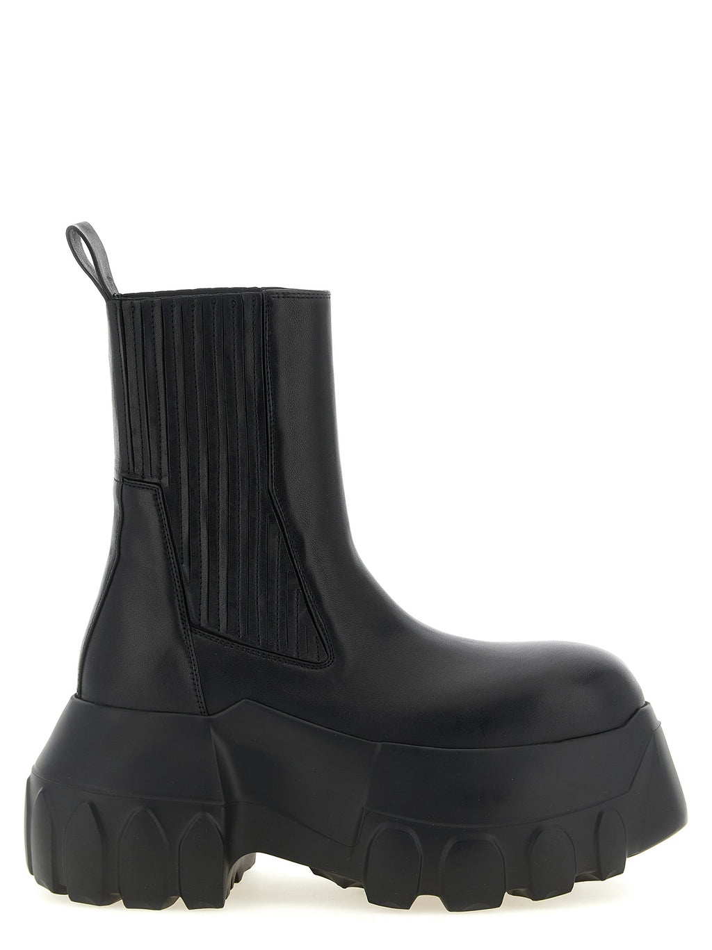 Schwarze Ramie-Stiefeletten