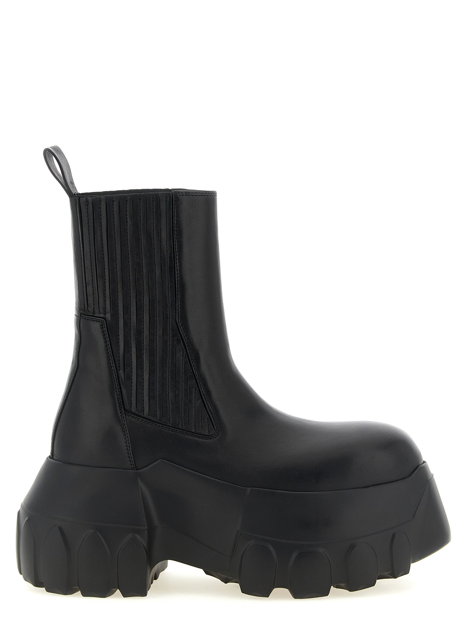 Schwarze Ramie-Stiefeletten