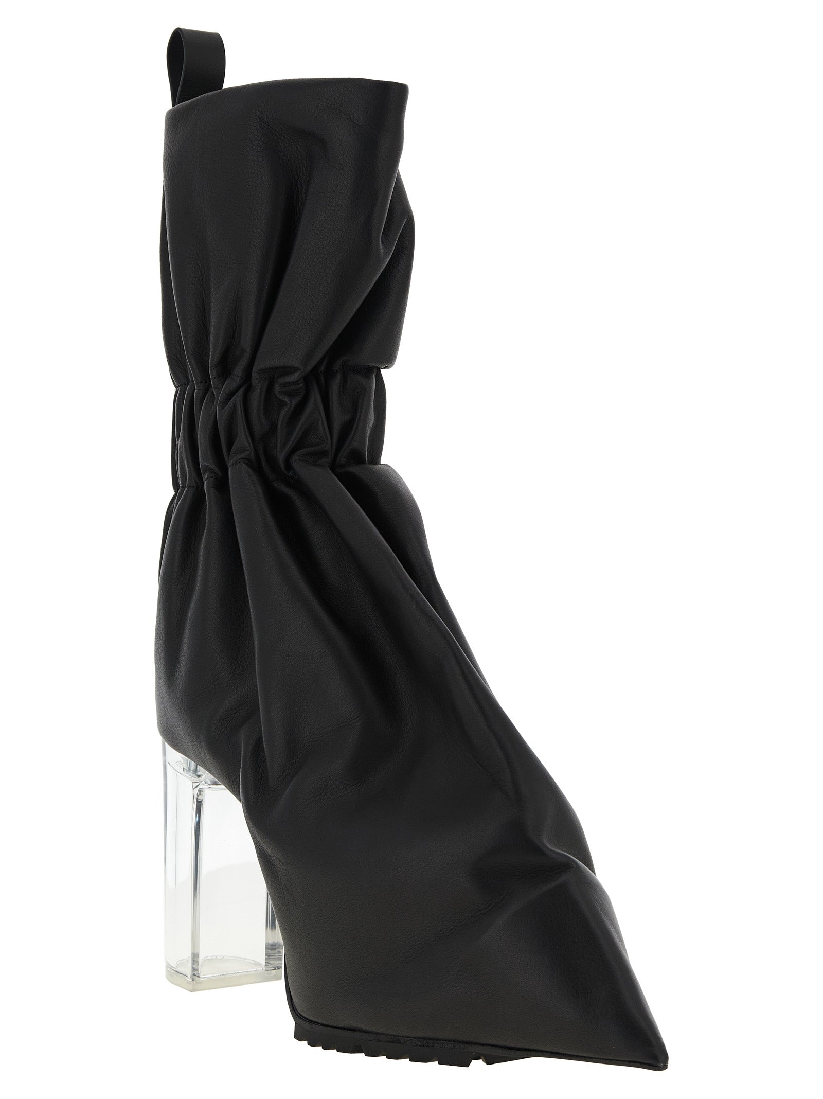 Schwarze Stiefeletten aus Kalbsleder