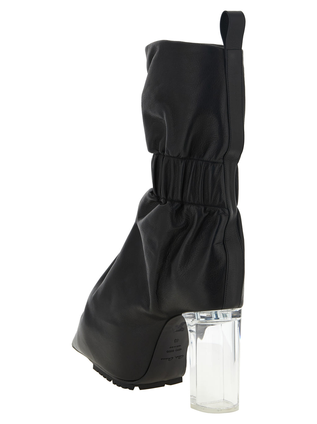 Schwarze Stiefeletten aus Kalbsleder