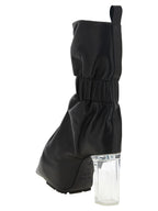 Schwarze Stiefeletten aus Kalbsleder