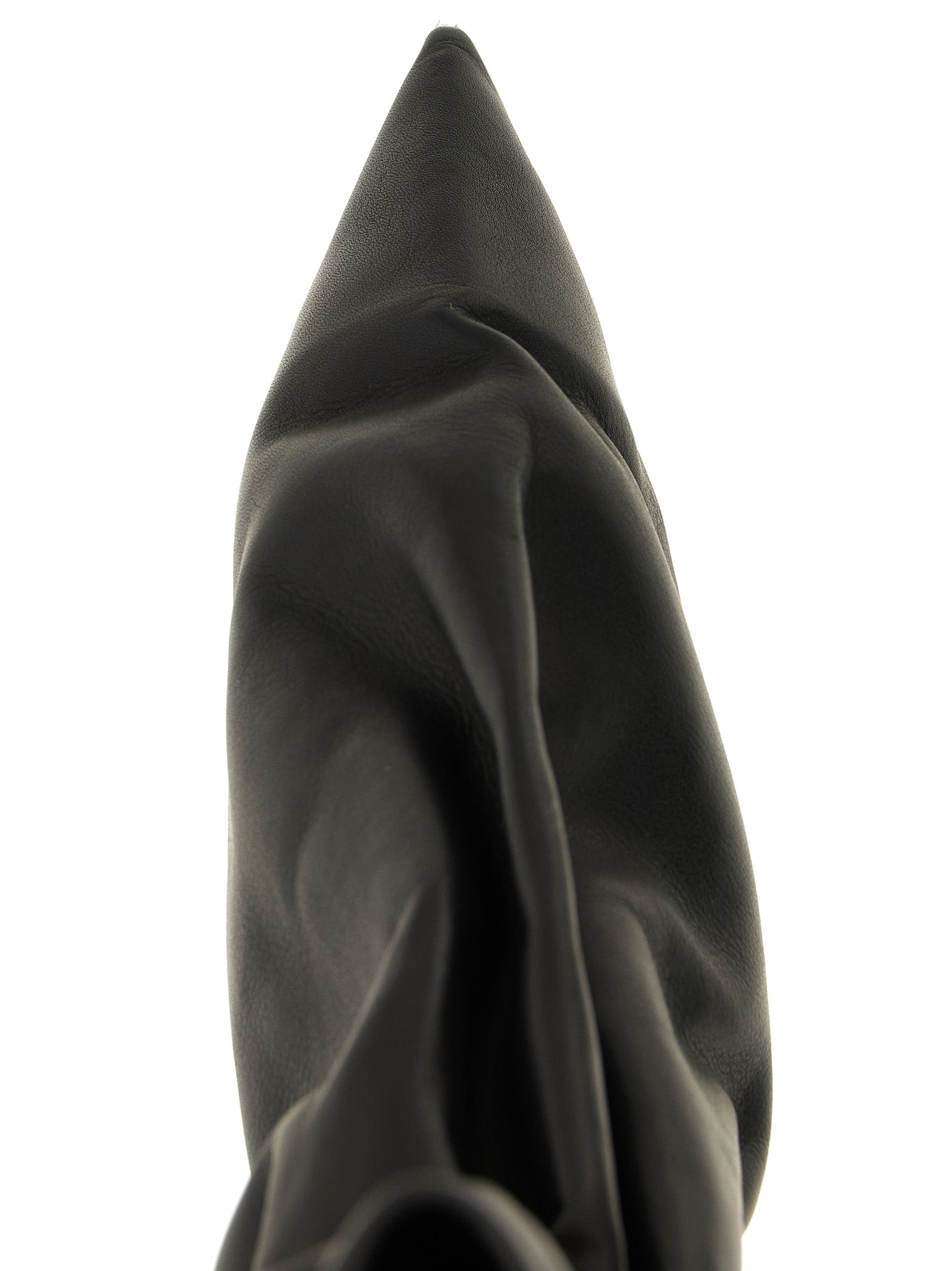 Schwarze Stiefeletten aus Kalbsleder