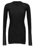 Schwarzes T-Shirt aus Viskose