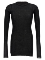 Schwarzes T-Shirt aus Viskose