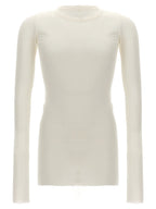 Weißes Viskose-T-Shirt