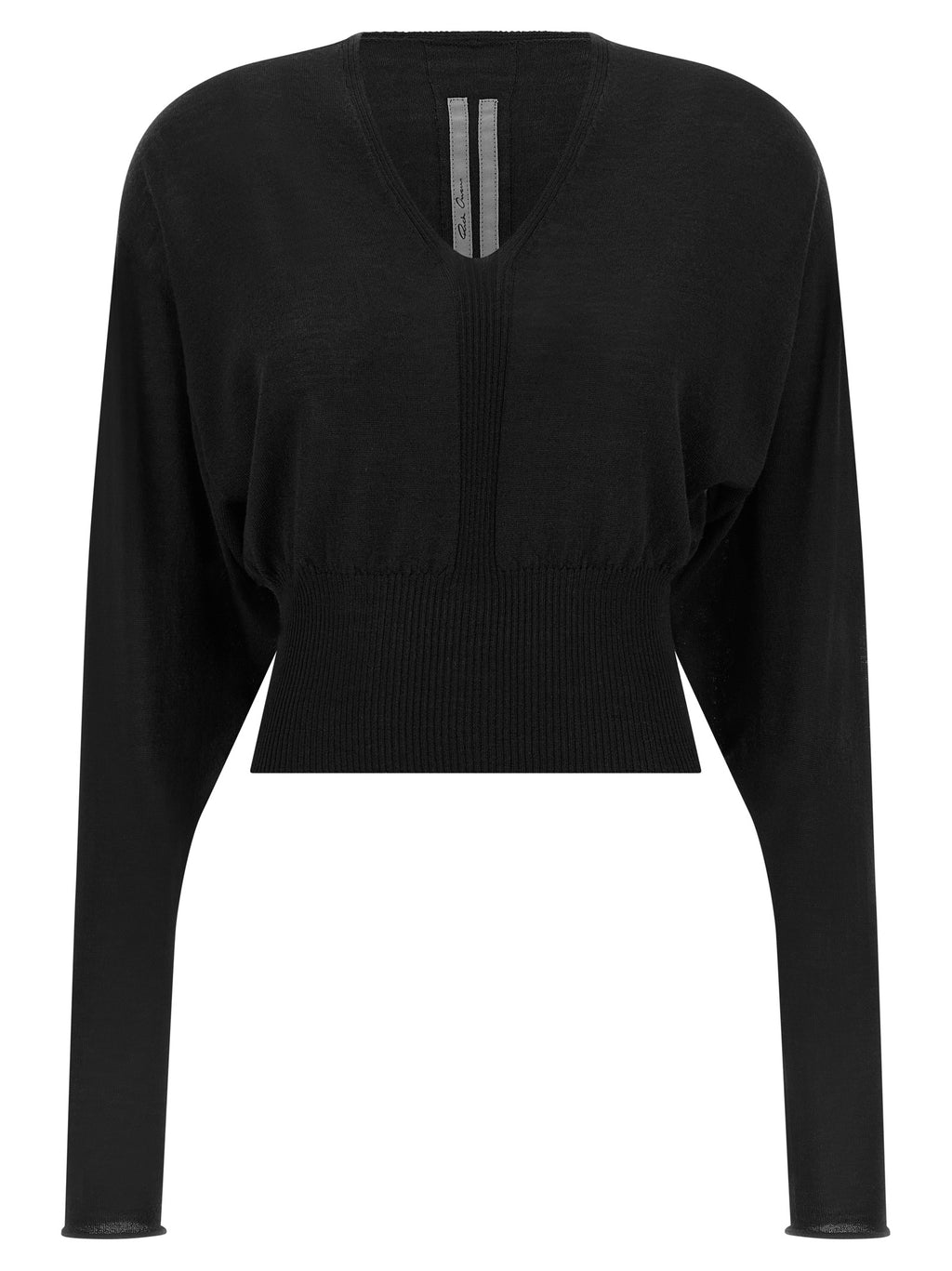 Schwarzer Baumwoll-Sweatshirt