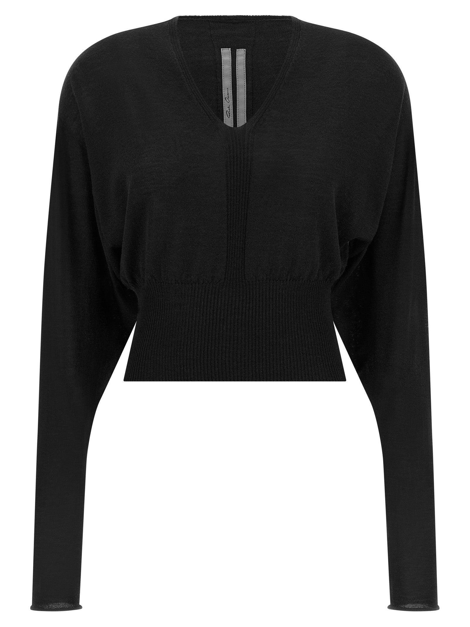 Schwarzer Baumwoll-Sweatshirt