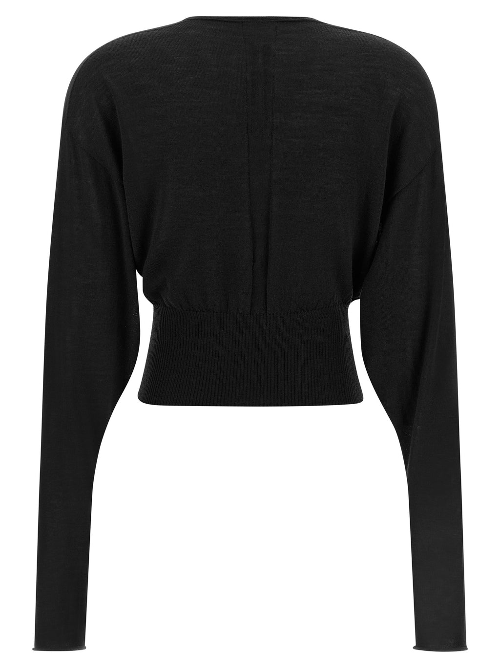 Schwarzer Baumwoll-Sweatshirt