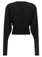 Schwarzer Baumwoll-Sweatshirt