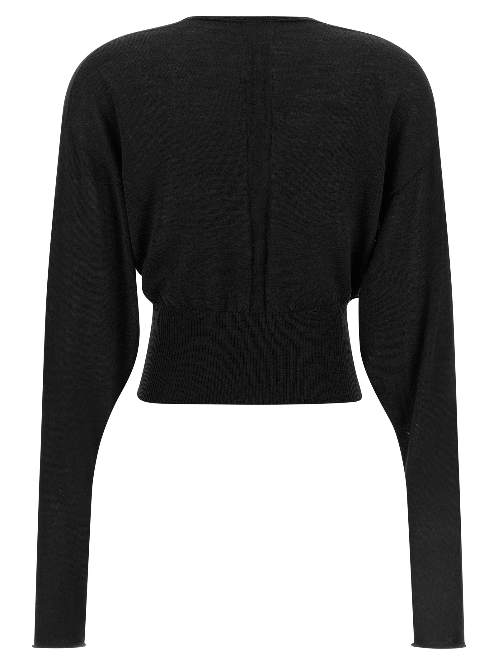 Schwarzer Baumwoll-Sweatshirt