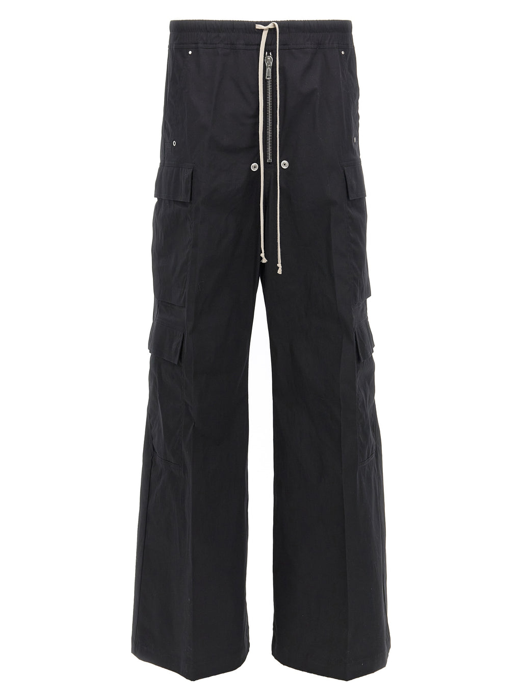 Schwarze Cargo-Hose aus Baumwolle
