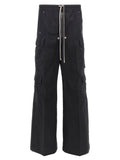 Schwarze Cargo-Hose aus Baumwolle