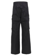 Schwarze Cargo-Hose aus Baumwolle