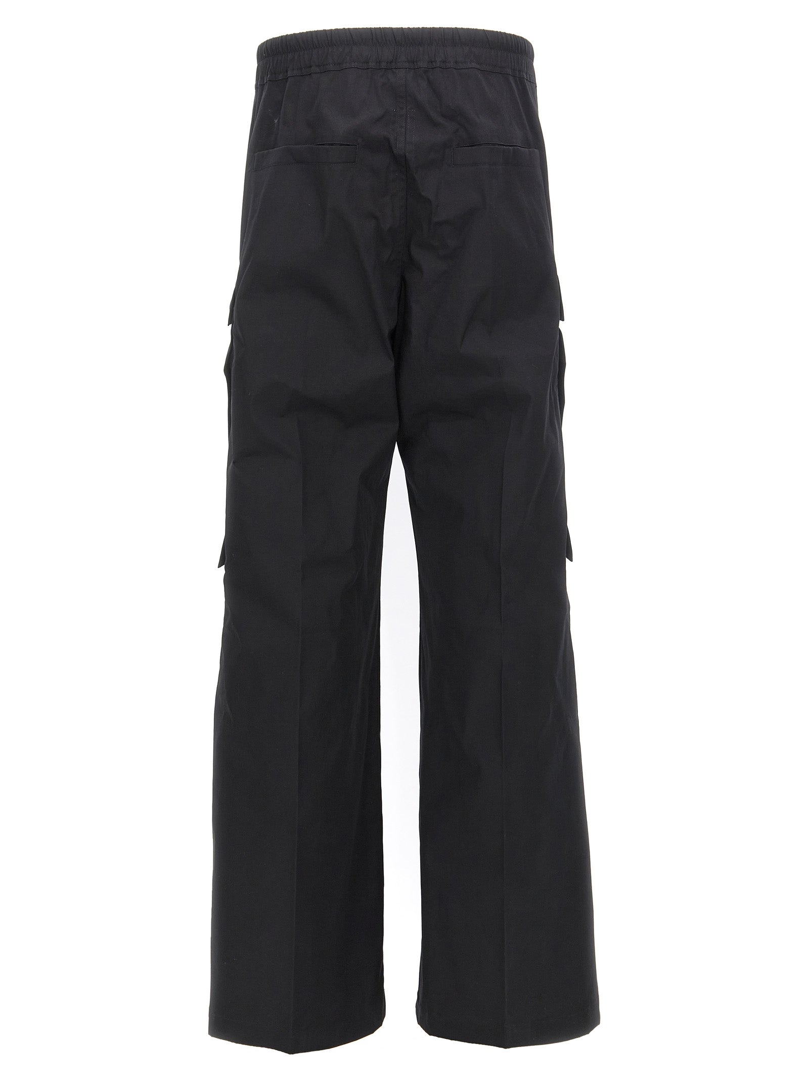 Schwarze Cargo-Hose aus Baumwolle