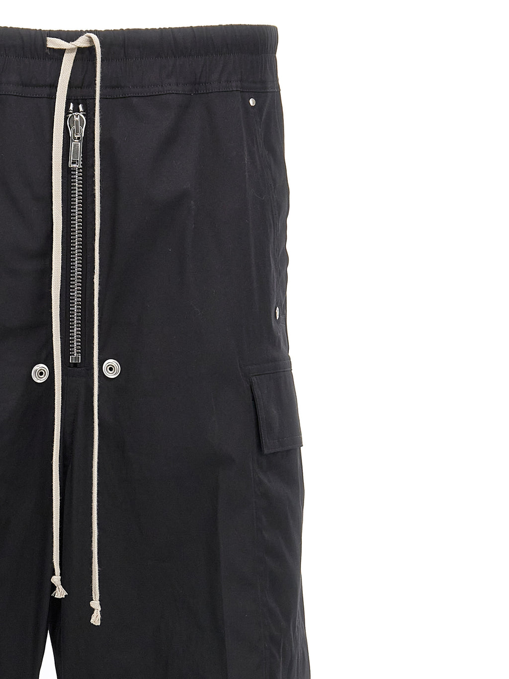 Schwarze Cargo-Hose aus Baumwolle