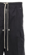Schwarze Cargo-Hose aus Baumwolle