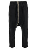 Schwarze Baumwoll-Freizeithose