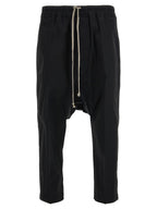 Schwarze Baumwoll-Freizeithose