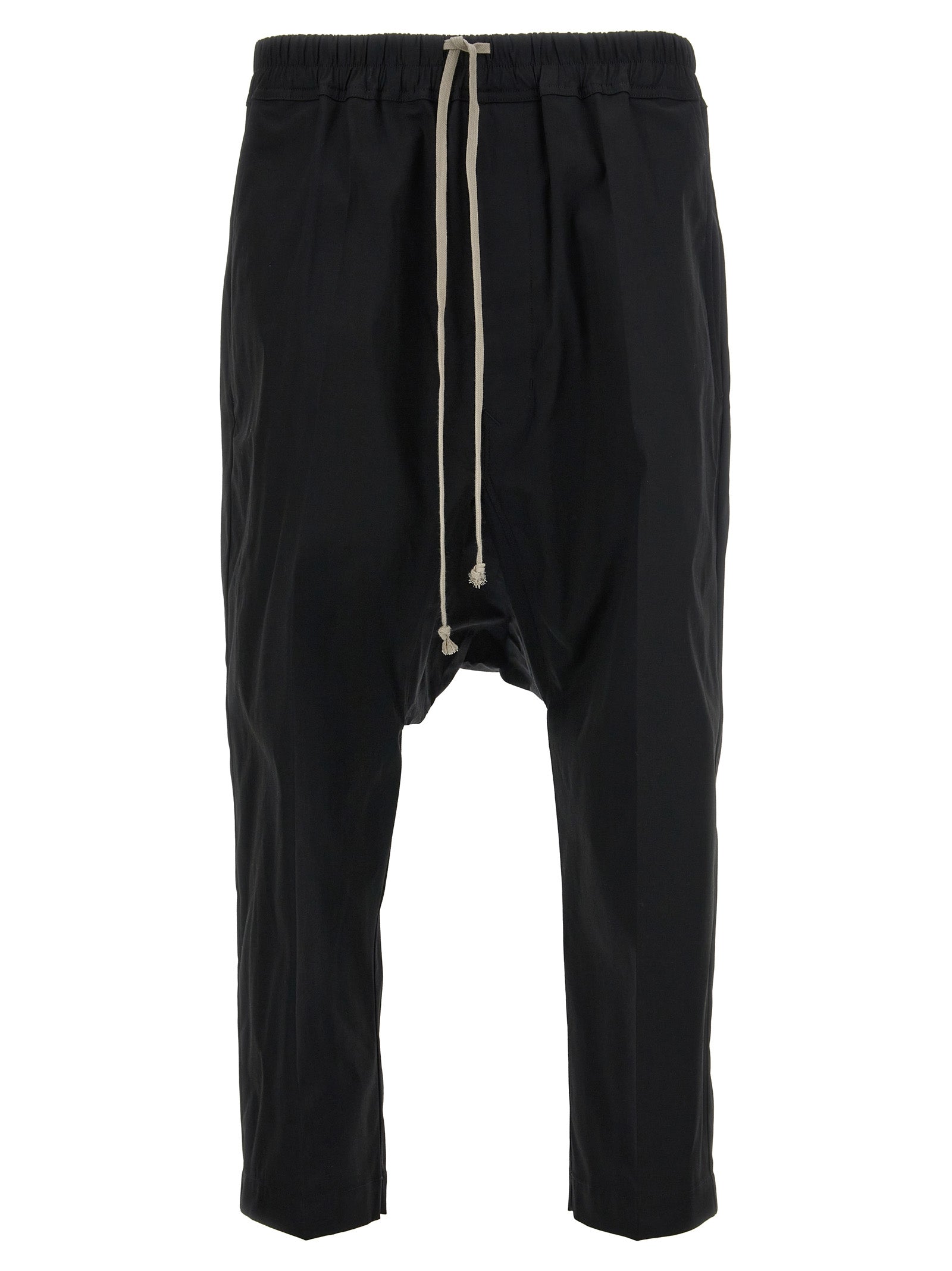 Schwarze Baumwoll-Freizeithose