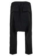 Schwarze Baumwoll-Freizeithose