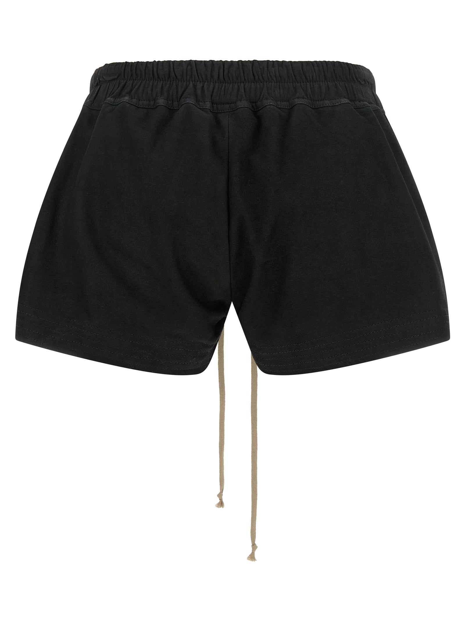Schwarze Bermuda-Shorts aus Lammleder