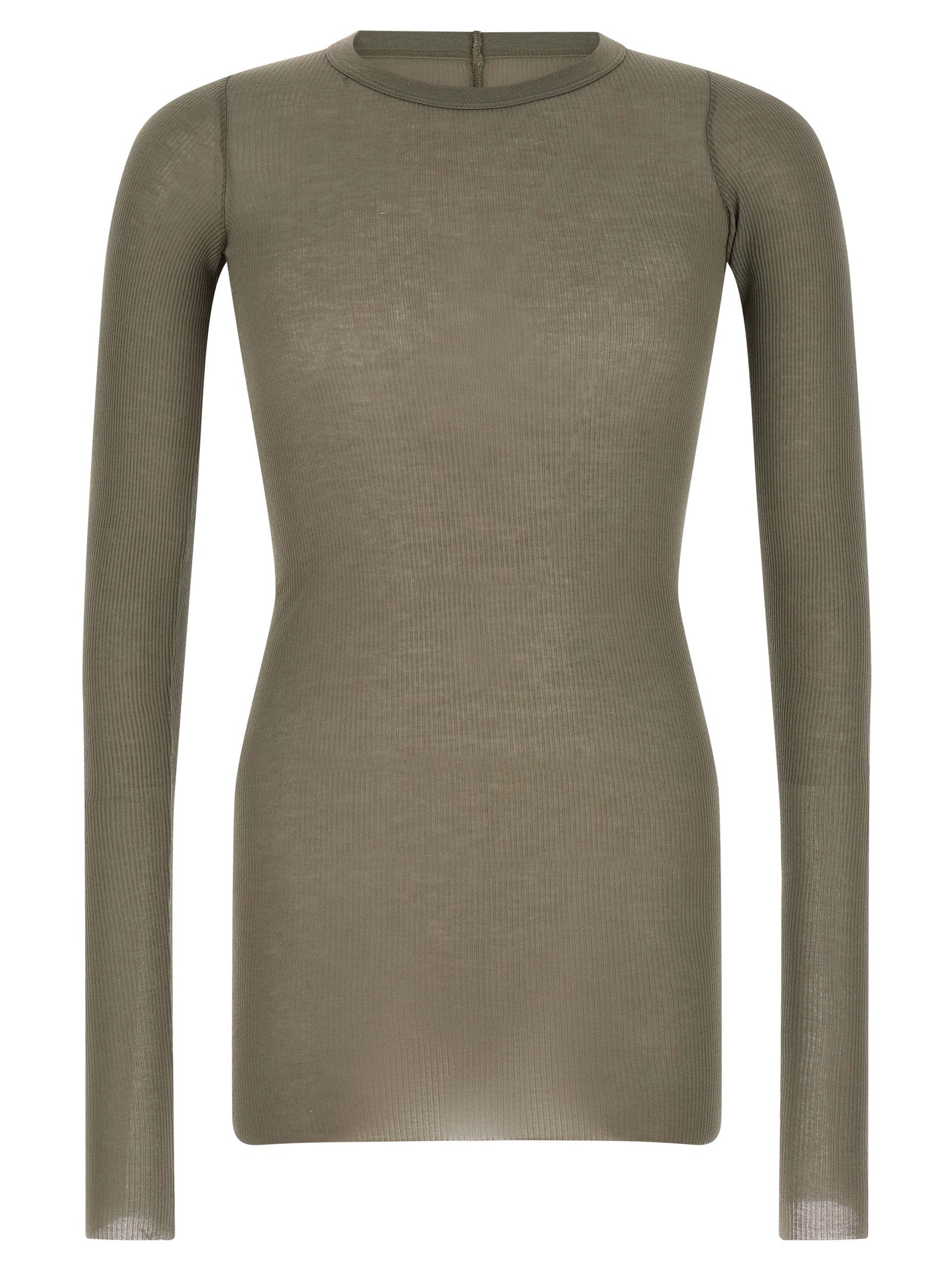 Graues Viskose-T-Shirt