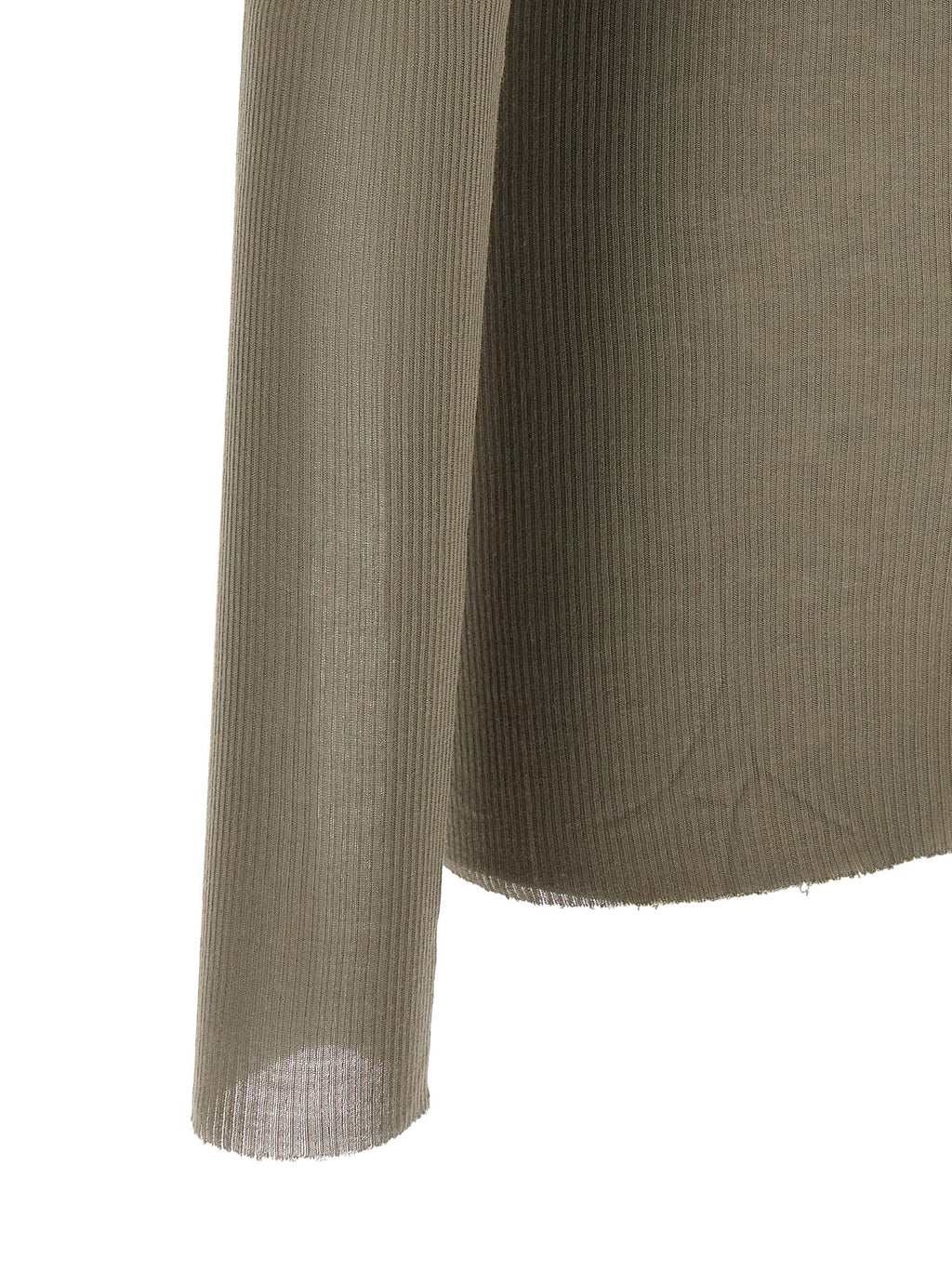 Graues Viskose-T-Shirt