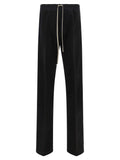 Schwarze Baumwoll-Freizeithose